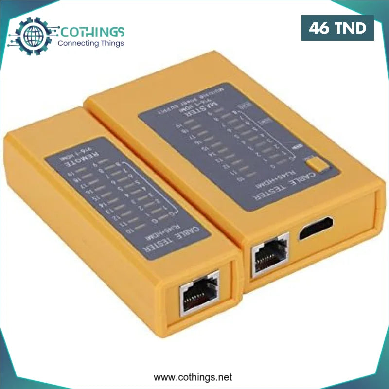 Acheter Testeur de câble 2 en 1, testeur de câble numérique HDMI, testeur de câble réseau RJ45, testeur Ethernet, détecteur de câble LAN en Tunisie -  Disponible au meilleur prix sur CoThings