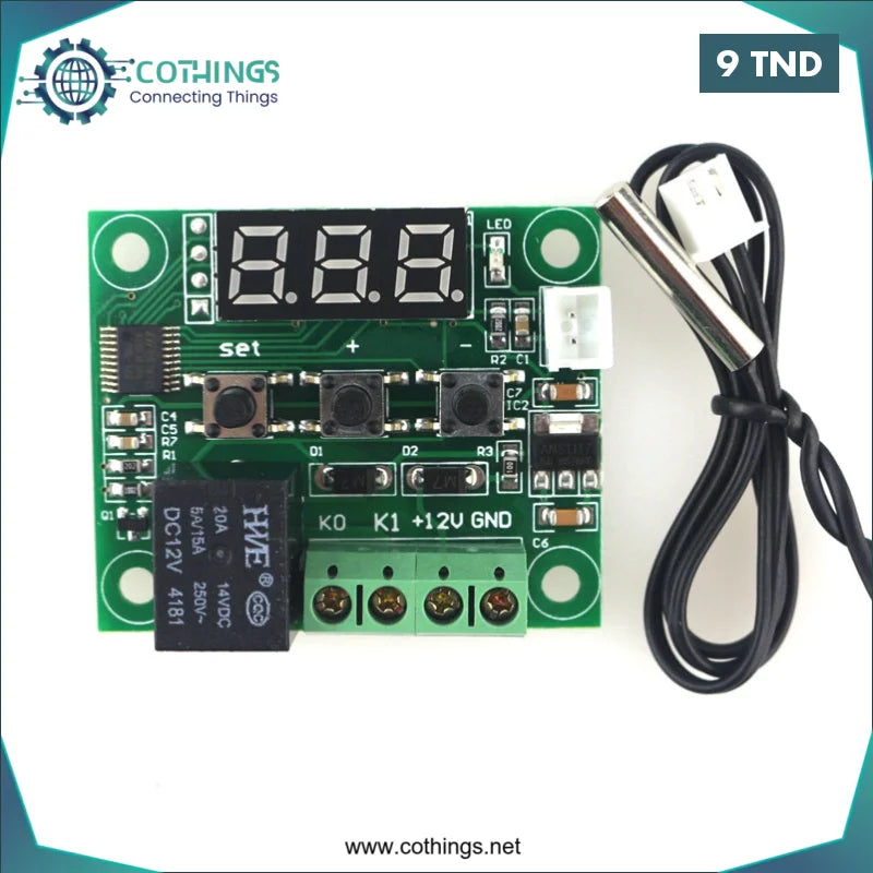 Acheter Thermostat Numérique Pour Incubateur 24V DC W1209 Aff Bleu en Tunisie -  Disponible au meilleur prix sur CoThings