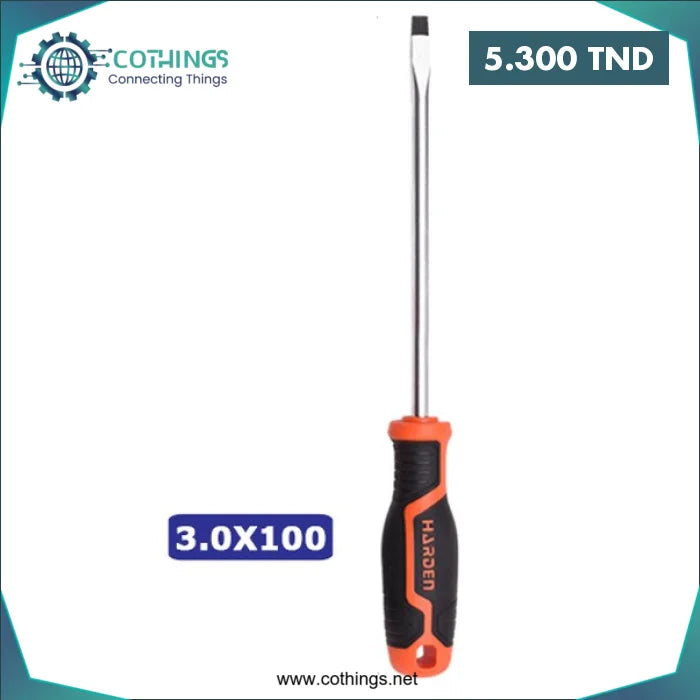Acheter Tournevis Franc 3 X 100MM HARDEN en Tunisie -  Disponible au meilleur prix sur CoThings
