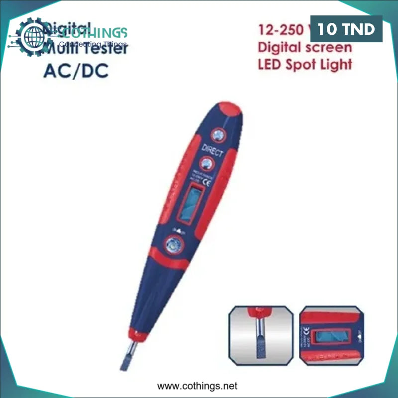 Acheter Tournevis Test Digital 140mm APT en Tunisie -  Disponible au meilleur prix sur CoThings