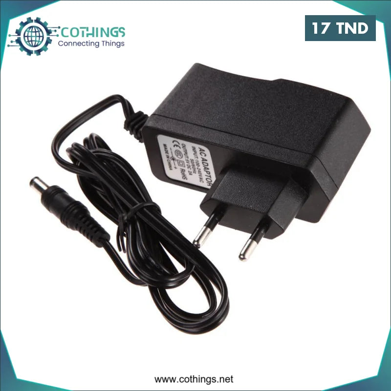 Acheter TRANSFORMATEUR-ADAPTATEUR 5V-3A JACK 5.5 de haute qualité en Tunisie -  Disponible au meilleur prix sur CoThings