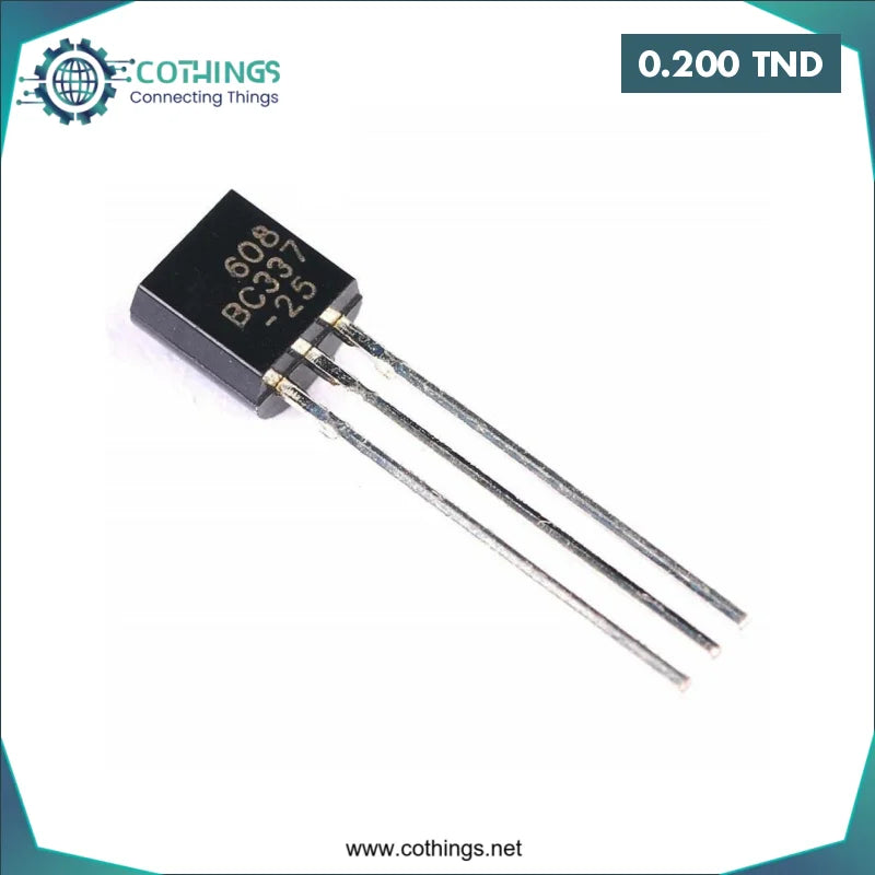 Acheter Transistor BC337 To-92 NPN en Tunisie -  Disponible au meilleur prix sur CoThings