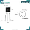 Acheter Transistor BC557B PNP TO-92 en Tunisie - Disponible au meilleur prix sur CoThings