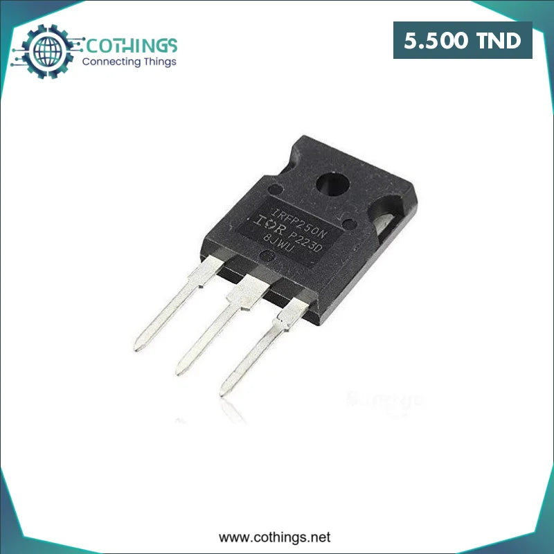 Acheter Transistor MOSFET à canal N d’origine IRFP250N 30A 200V en Tunisie -  Disponible au meilleur prix sur CoThings