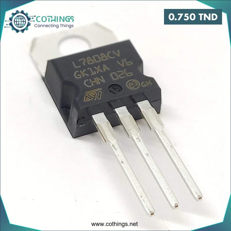 Acheter Transistor / Régulateur de Tension 8V - L7808CV. en Tunisie -  Disponible au meilleur prix sur CoThings