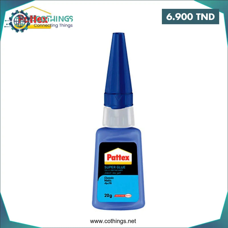 Acheter TUBE COLLE SUPER GLUE 20GR PATTEX en Tunisie -  Disponible au meilleur prix sur CoThings