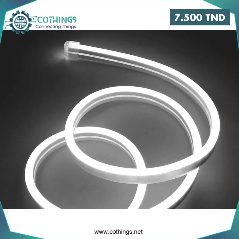 Acheter Tube Flexible en Silicone 14x8mm, étanche IP67 forme 10mm pour bande LED (1 Metre) en Tunisie -  Disponible au meilleur prix sur CoThings