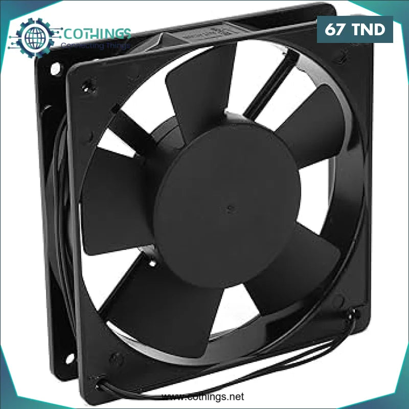 Acheter Ventilateur 200 X 200 X 61 Mm 220 VAC en Tunisie -  Disponible au meilleur prix sur CoThings