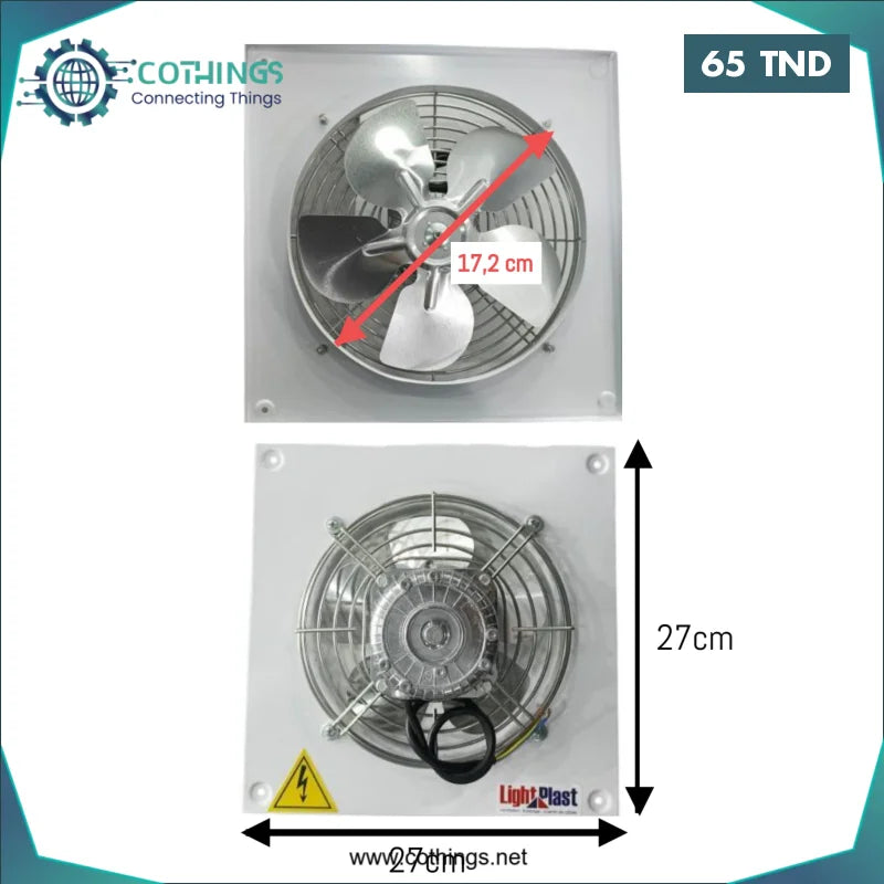Acheter Ventilateur extractuer 220V D=172mm L=270mm en Tunisie -  Disponible au meilleur prix sur CoThings
