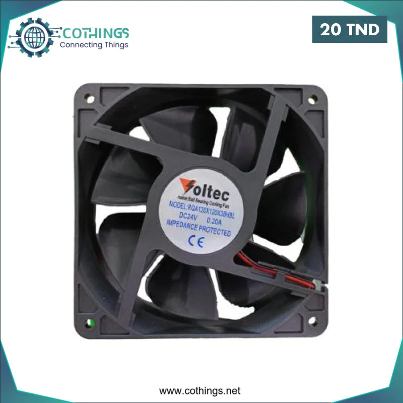 Acheter Ventilateur de refroidissement 120*120*38mm à double bille 24V en Tunisie -  Disponible au meilleur prix sur CoThings