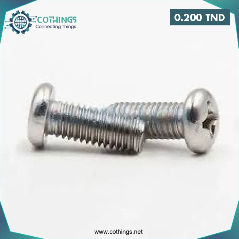 Acheter Vis à tête cylindrique à empreinte cruciforme en acier inoxydable 304 M4 x 10 mm en Tunisie -  Disponible au meilleur prix sur CoThings