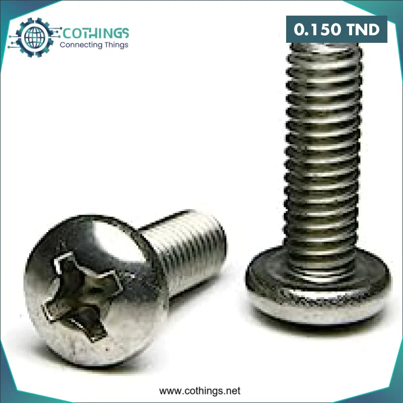 Acheter Vis M2X6mm inox tête rond en Tunisie -  Disponible au meilleur prix sur CoThings
