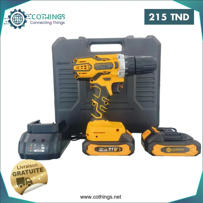 Acheter Visseuse 21V 2Batt 1.5Ah réf BK-CD521 Humhon en Tunisie -  Disponible au meilleur prix sur CoThings