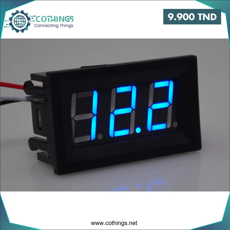 Acheter Voltmètre CC à Trois Fils Bleu 0-30V 0,56 pouce en Tunisie -  Disponible au meilleur prix sur CoThings