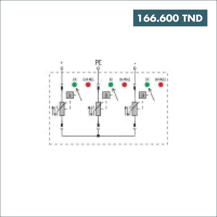 Acheter VPU PV II 3 1000 Parafoudre DC Weidmüller en Tunisie -  Disponible au meilleur prix sur CoThings