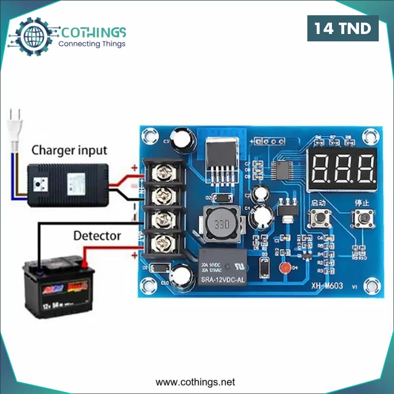 Acheter XH-M603 module controle de charge Batterie LITHIUM 10-30V/12-24V en Tunisie -  Disponible au meilleur prix sur CoThings