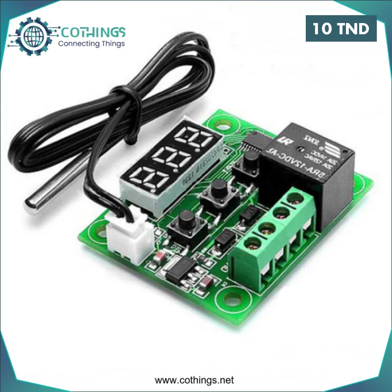 Acheter XH-W1209 Controlleur de température du thermostat CC 12 V en Tunisie -  Disponible au meilleur prix sur CoThings