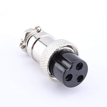 Connecteur Metallique GX12 Circulaire Prise Aviation 3PIN  Femelle