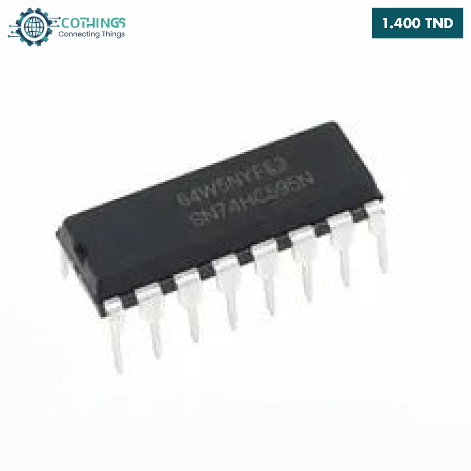 Lot De 25 Circuits Intégrés SN74HC595N - Registres à Décalage 8 Bits DIP-16