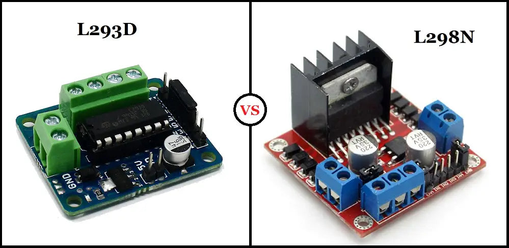 Différence entre les pilotes de moteur L293D et L298N