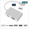 Acheter Adaptateur 4 en 1 type C VERS VGA /HDMI /USB 3.0 /DVI en Tunisie - Disponible au meilleur prix sur CoThings