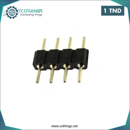 Adaptateur de connecteur RVB 5050/3528 avec 4 broches mâle