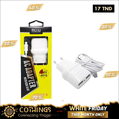 Chargeur type C 2.4A - Domotique Tunisie