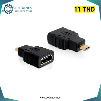 Adaptateur HDMI femelle vers micro HDMI - Domotique Tunisie