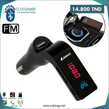 Adaptateur MP3 Bluetooth CARG7 pour voiture - Domotique Tunisie