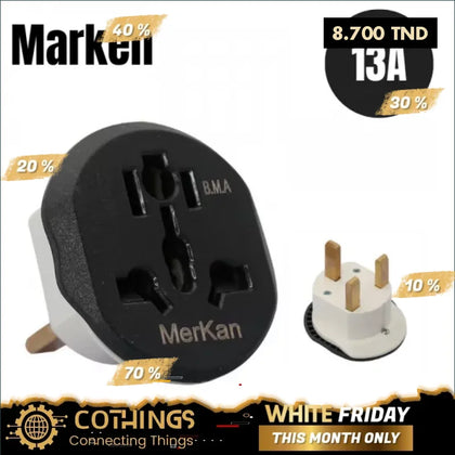 Adaptateur Americain Saudi - Domotique Tunisie