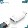 Acheter Adaptateur USB-C Femelle vers Lightning Mâle – Blanc, Compact pour iPhone et iPad en Tunisie - Disponible au meilleur prix sur CoThings