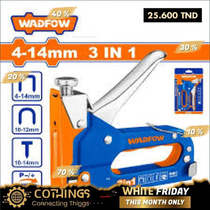 AGRAFFEUSE MANUEL 3EN1 REF WGU2614 WADFOW - Domotique Tunisie