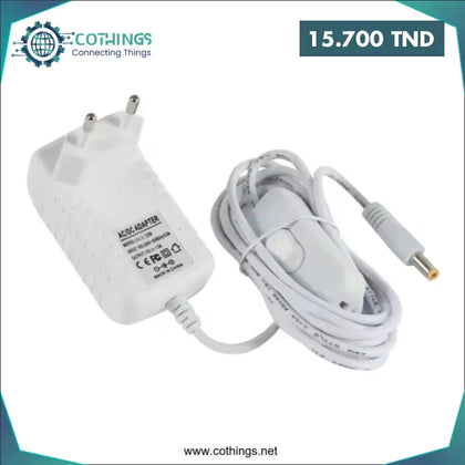 Alimentation 12V 2A avec Interrupteur Marche/Arrêt – Adaptateur