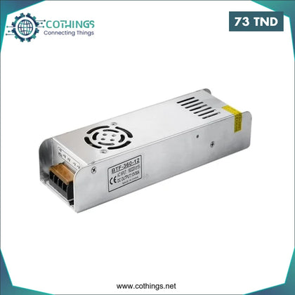 Alimentation a decoupage SLIM 12V 30A 360w - Domotique Tunisie
