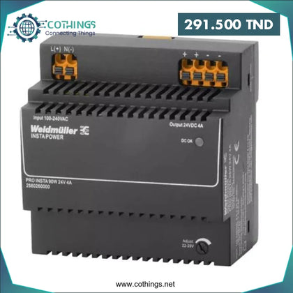 Alimentation PRO ECO 90W 24V 3.8A Weidmüller - Domotique Tunisie