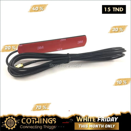 Antenne 5dBi SMA Spina avec câble RG174 3m et connecteur SMA-J CDMA pour GSM 3G