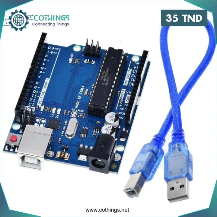 Arduino UNO Rev3 DIP + Cable - CoThings | CoThings - Vente Arduino ...