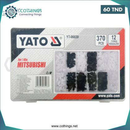 Assortiment Yato de clips de fixation Mitsubishi 370 pcs Domotique