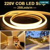 Acheter Bande LED COB 288 LED/Metre 220V Blanc Chaud 3000K (1 metre ) en Tunisie - Disponible au meilleur prix sur CoThings
