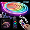 Acheter Bande Neon Flexible LED 5M Étanche RGB Adressable Télécommande / Application mobile / Musique en Tunisie - Disponible au meilleur prix sur CoThings