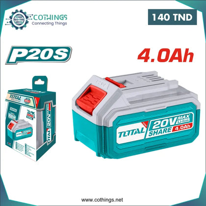 Batterie 20V 4Ah TOTAL - Domotique Tunisie
