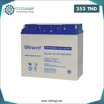 Batterie Acide ULTRACELL 12V 18Ah - Domotique Tunisie