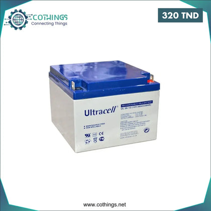 Batterie Acide ULTRACELL 12V 26Ah Domotique Tunisie