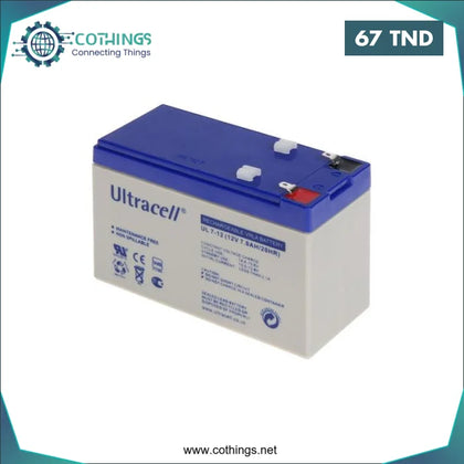 Batterie Acide ULTRACELL 12V 7Ah - Domotique Tunisie