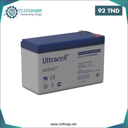 Batterie Acide ULTRACELL 12V 9Ah - Domotique Tunisie