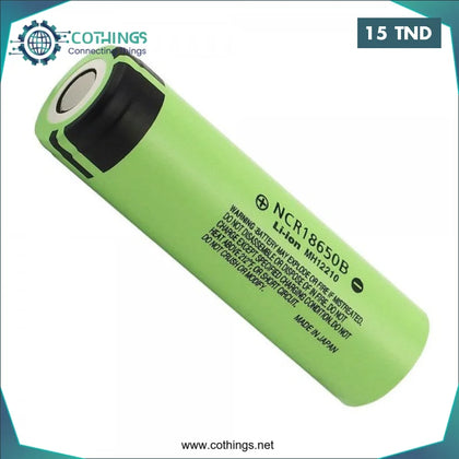 Batterie lithium Panasonic rechargeable 18650 3.7V 3400MAH Tête plate