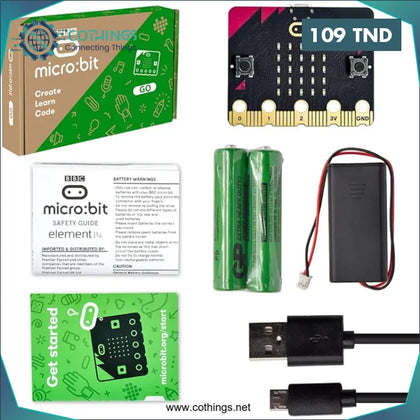 Boîte neutre BBC Microbit V2.2 Go Kit avec batterie (Module couleur