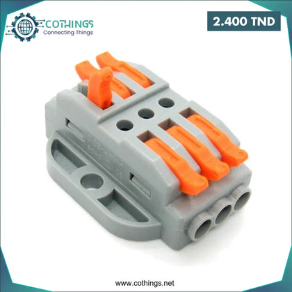 Borne de connexion rapide fixe PCT-223-3 - Domotique Tunisie