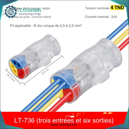 Borne de connexion rapide LT-736 - Domotique Tunisie