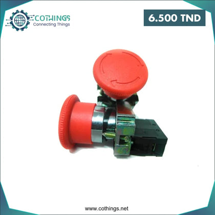 Bouton d’arrêt d’urgence BS542 – Ø22 mm - Domotique Tunisie